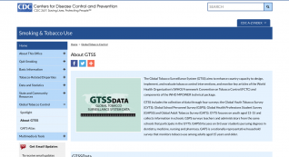 CDC - Global Tobacco Control - GTSS - Smoking & Tobacco Use